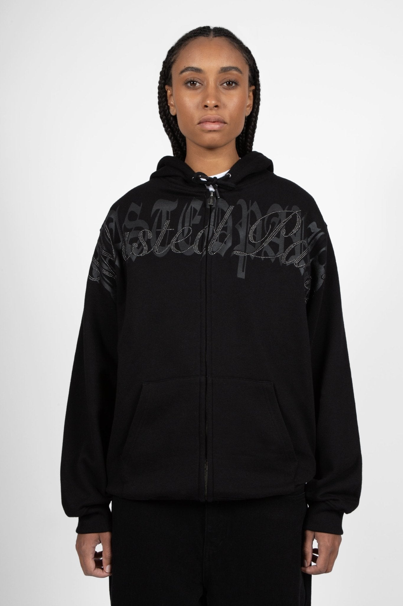 Hoodie Zip Statement Crown - WASTED PARIS