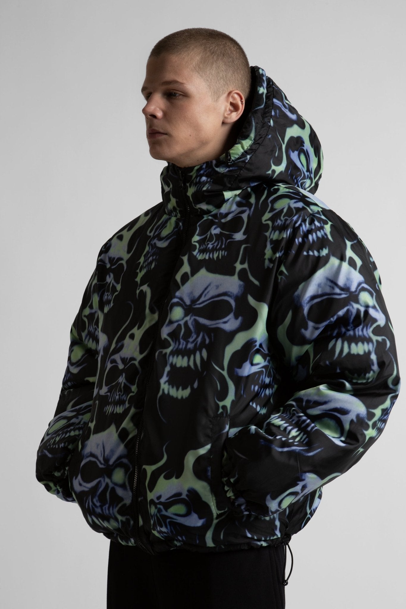 Puffer Réversible Skull - WASTED PARIS