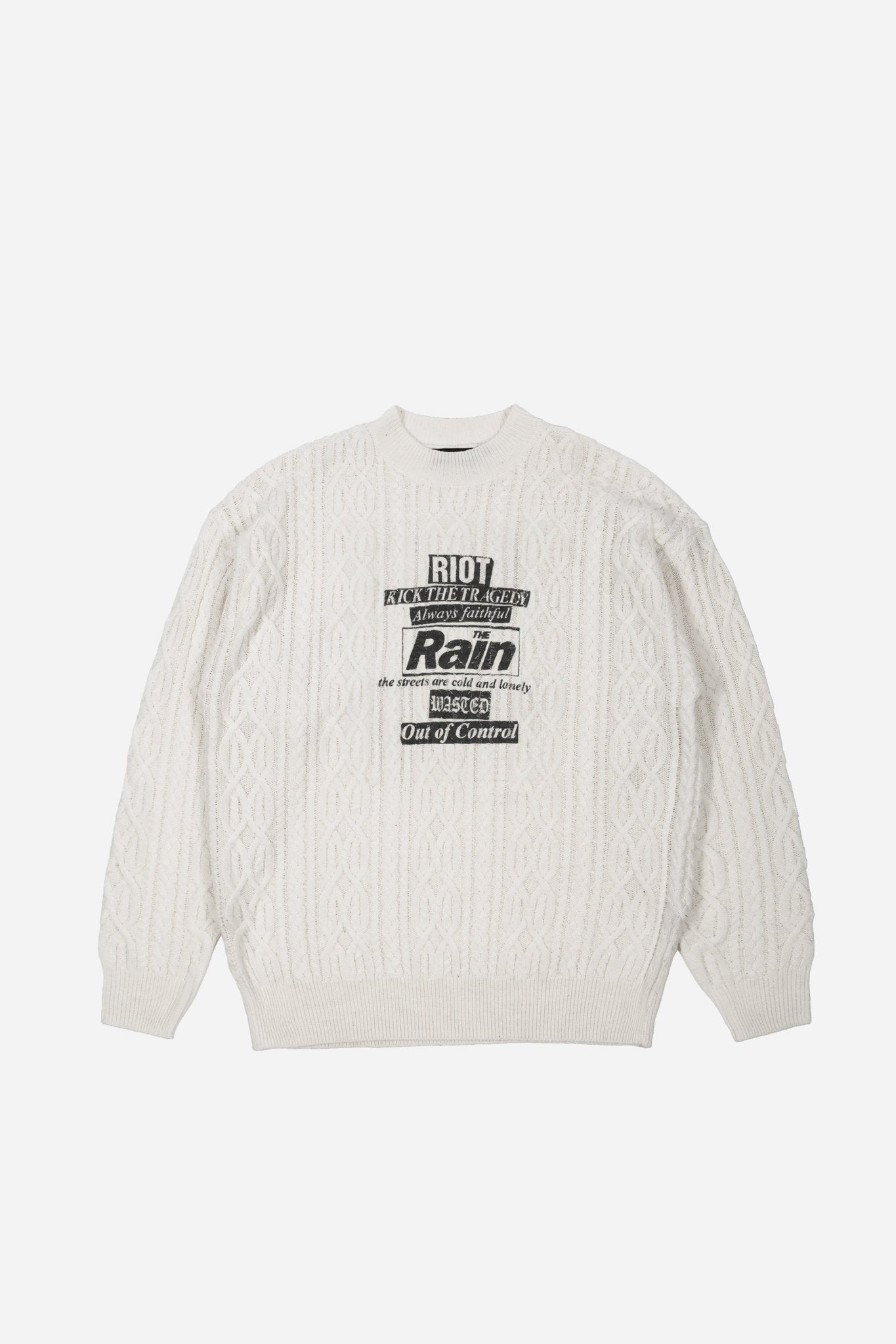 Pull Cable Knit Rain - WASTED PARIS