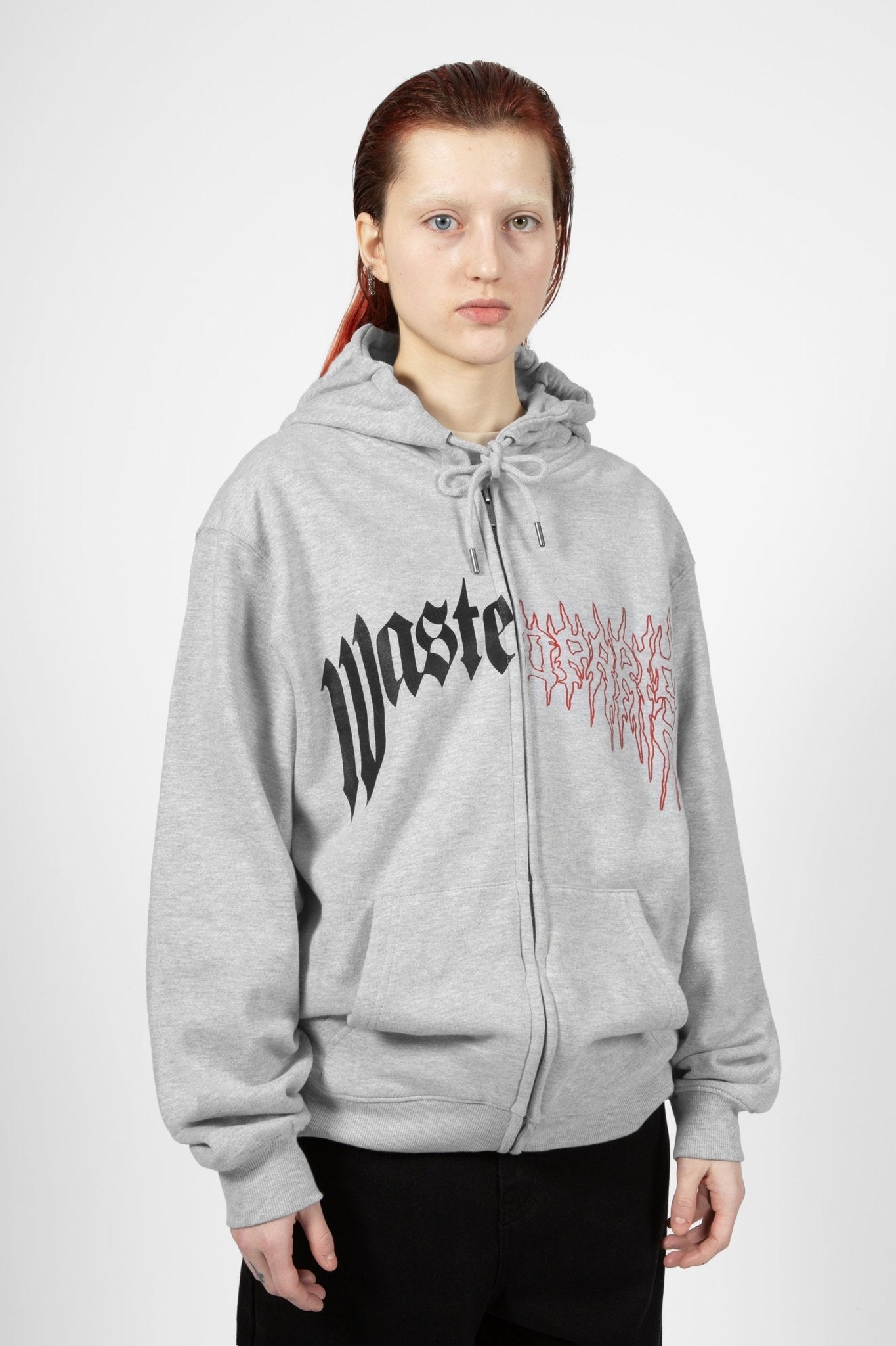 Hoodie Zip Dark Pitcher - WASTED PARIS