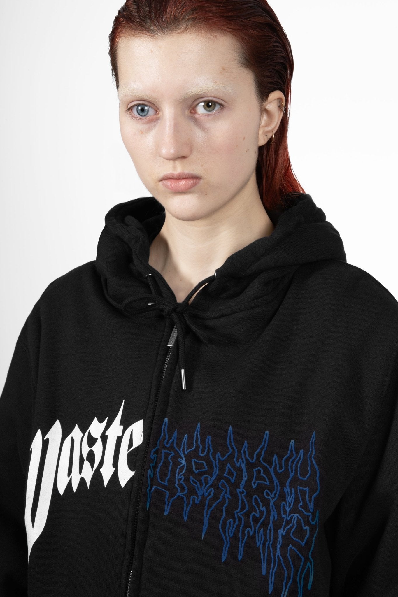 Hoodie Zip Dark Pitcher - WASTED PARIS